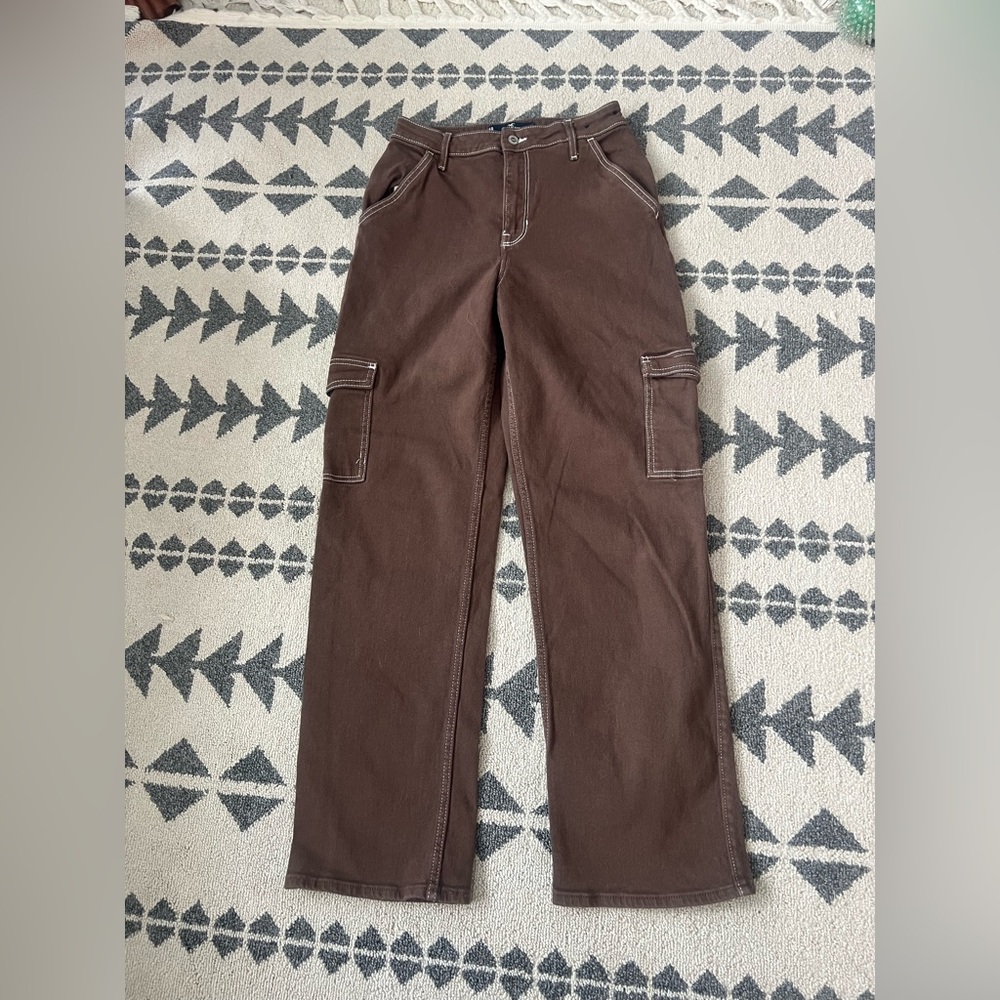 Brown Hollister Cargo Jeans